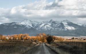 Scenic View Of Big Sky Montana